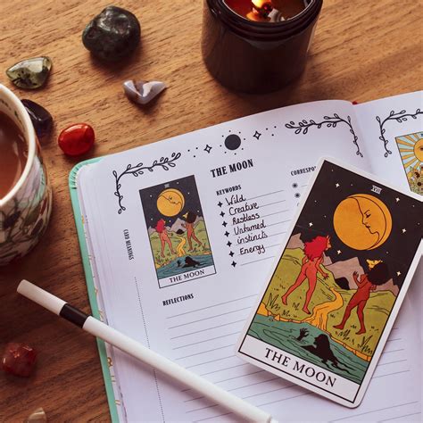 Sophisticated witch tarot notebook